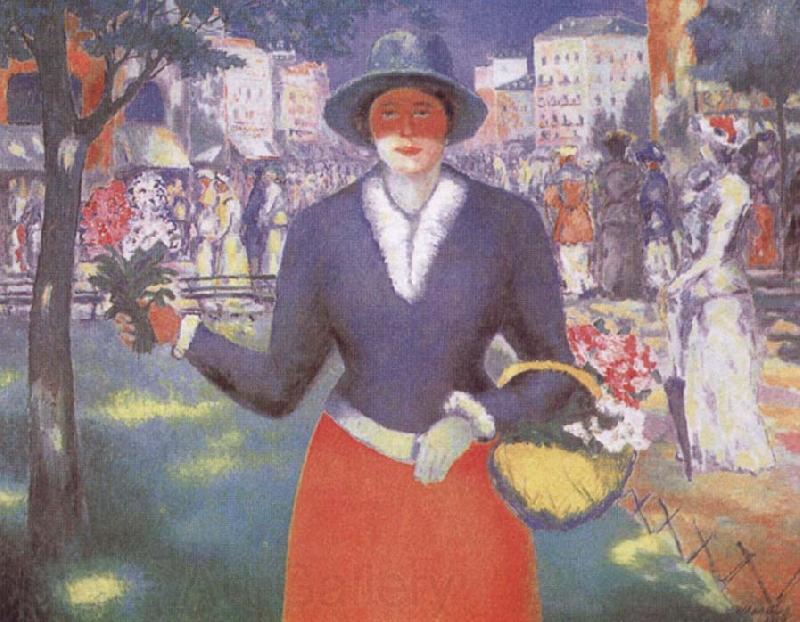 Kasimir Malevich Flower Girl Spain oil painting art